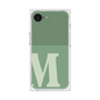 プレミアムスクエアケース［ オリジナル - initial two tone - M green ］