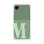 プレミアムスクエアケース［ オリジナル - initial two tone - M green ］