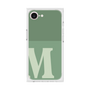 プレミアムスクエアケース［ オリジナル - initial two tone - M green ］