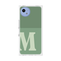 プレミアムスクエアケース［ オリジナル - initial two tone - M green ］