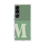 プレミアムスクエアケース［ オリジナル - initial two tone - M green ］