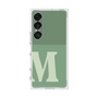 プレミアムスクエアケース［ オリジナル - initial two tone - M green ］