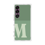プレミアムスクエアケース［ オリジナル - initial two tone - M green ］