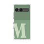 プレミアムスクエアケース［ オリジナル - initial two tone - M green ］