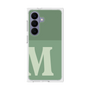 プレミアムスクエアケース［ オリジナル - initial two tone - M green ］