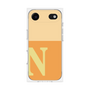 プレミアムスクエアケース［ オリジナル - initial two tone - N orange ］