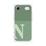 プレミアムスクエアケース［ オリジナル - initial two tone - N green ］