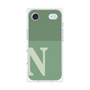 プレミアムスクエアケース［ オリジナル - initial two tone - N green ］