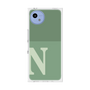 プレミアムスクエアケース［ オリジナル - initial two tone - N green ］