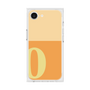 プレミアムスクエアケース［ オリジナル - initial two tone - O orange ］