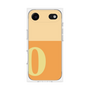 プレミアムスクエアケース［ オリジナル - initial two tone - O orange ］