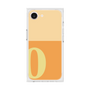 プレミアムスクエアケース［ オリジナル - initial two tone - O orange ］