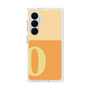 プレミアムスクエアケース［ オリジナル - initial two tone - O orange ］