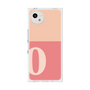 プレミアムスクエアケース［ オリジナル - initial two tone - O pink ］