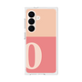 プレミアムスクエアケース［ オリジナル - initial two tone - O pink ］