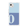 プレミアムスクエアケース［ オリジナル - initial two tone - O blue ］