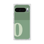 プレミアムスクエアケース［ オリジナル - initial two tone - O green ］