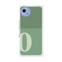 プレミアムスクエアケース［ オリジナル - initial two tone - O green ］