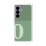 プレミアムスクエアケース［ オリジナル - initial two tone - O green ］