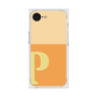 プレミアムスクエアケース［ オリジナル - initial two tone - P orange ］