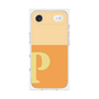 プレミアムスクエアケース［ オリジナル - initial two tone - P orange ］