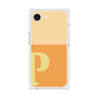 プレミアムスクエアケース［ オリジナル - initial two tone - P orange ］