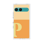 プレミアムスクエアケース［ オリジナル - initial two tone - P orange ］