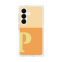 プレミアムスクエアケース［ オリジナル - initial two tone - P orange ］