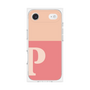 プレミアムスクエアケース［ オリジナル - initial two tone - P pink ］