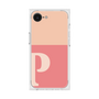 プレミアムスクエアケース［ オリジナル - initial two tone - P pink ］