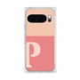プレミアムスクエアケース［ オリジナル - initial two tone - P pink ］