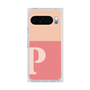 プレミアムスクエアケース［ オリジナル - initial two tone - P pink ］
