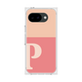 プレミアムスクエアケース［ オリジナル - initial two tone - P pink ］