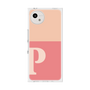 プレミアムスクエアケース［ オリジナル - initial two tone - P pink ］