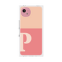 プレミアムスクエアケース［ オリジナル - initial two tone - P pink ］