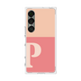 プレミアムスクエアケース［ オリジナル - initial two tone - P pink ］