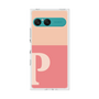 プレミアムスクエアケース［ オリジナル - initial two tone - P pink ］