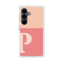 プレミアムスクエアケース［ オリジナル - initial two tone - P pink ］