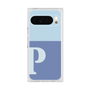 プレミアムスクエアケース［ オリジナル - initial two tone - P blue ］