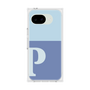 プレミアムスクエアケース［ オリジナル - initial two tone - P blue ］