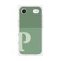 プレミアムスクエアケース［ オリジナル - initial two tone - P green ］