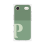 プレミアムスクエアケース［ オリジナル - initial two tone - P green ］