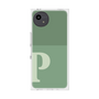プレミアムスクエアケース［ オリジナル - initial two tone - P green ］
