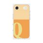 プレミアムスクエアケース［ オリジナル - initial two tone - Q orange ］