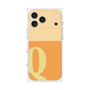 プレミアムスクエアケース［ オリジナル - initial two tone - Q orange ］