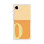 プレミアムスクエアケース［ オリジナル - initial two tone - Q orange ］