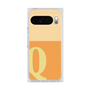 プレミアムスクエアケース［ オリジナル - initial two tone - Q orange ］