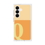 プレミアムスクエアケース［ オリジナル - initial two tone - Q orange ］