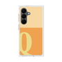 プレミアムスクエアケース［ オリジナル - initial two tone - Q orange ］