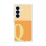プレミアムスクエアケース［ オリジナル - initial two tone - Q orange ］